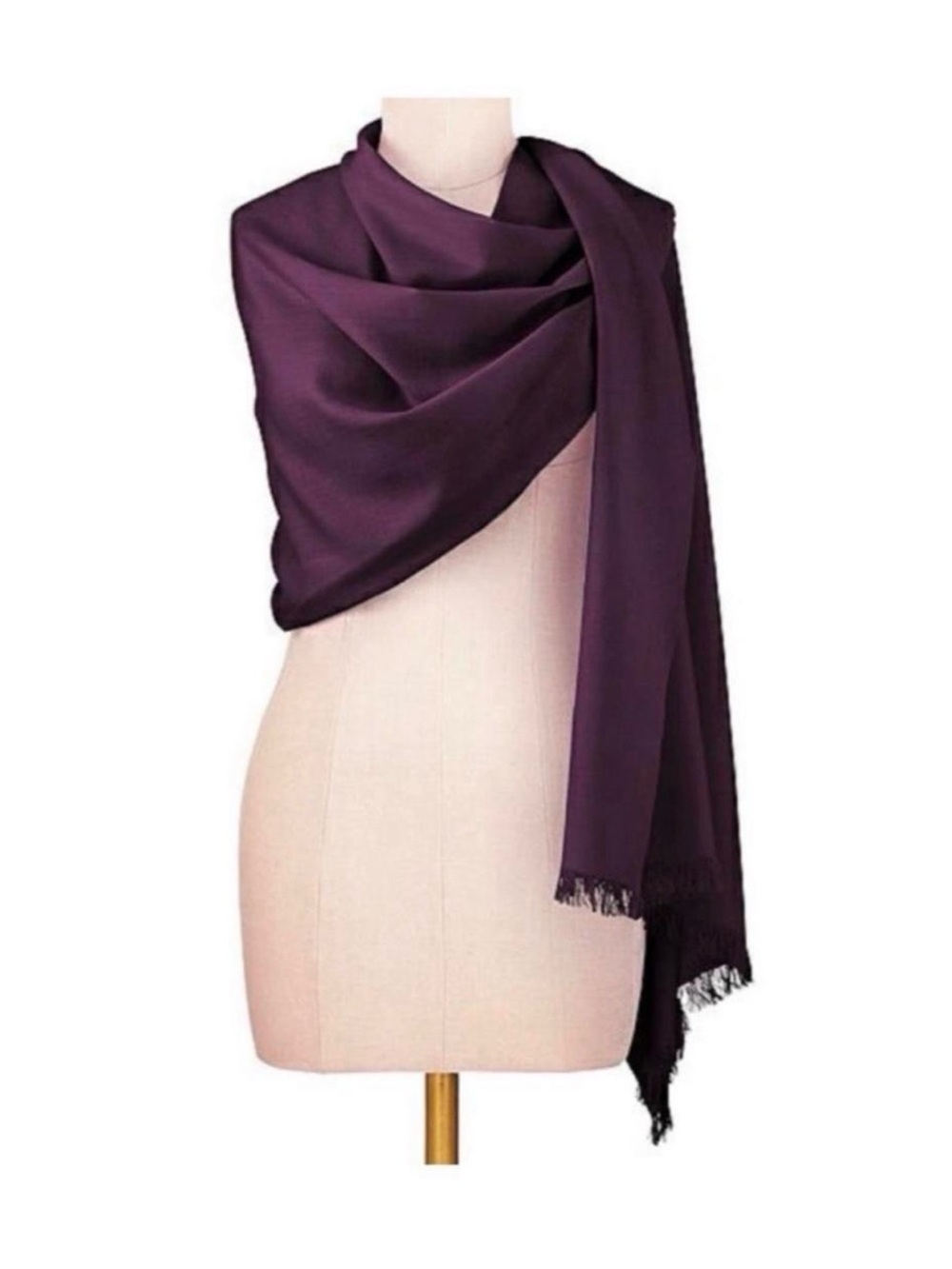 Dessy Collection Deep Plum Wrap Scarf